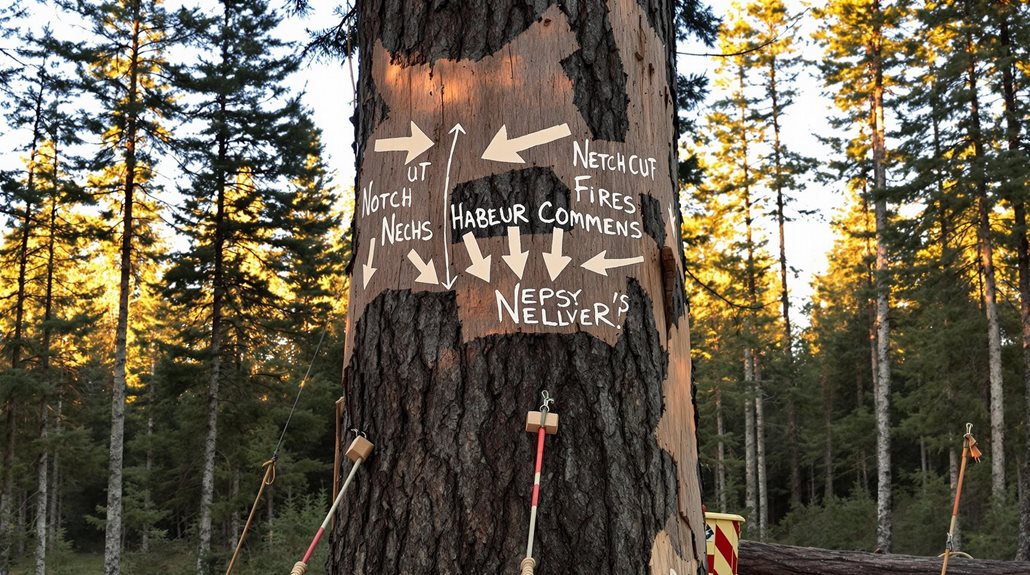 controlled tree felling techniques