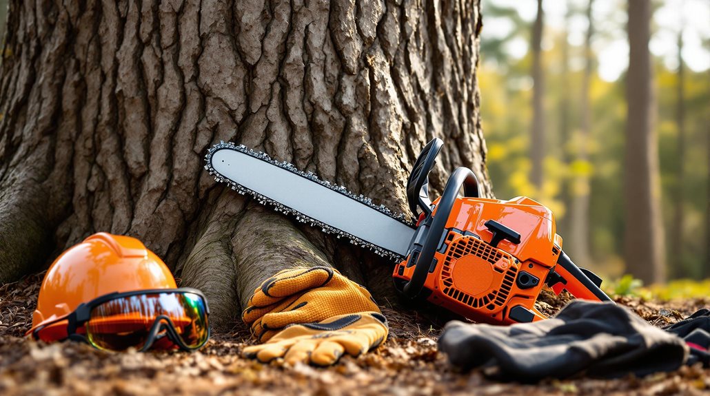 felling trees with chainsaws safely