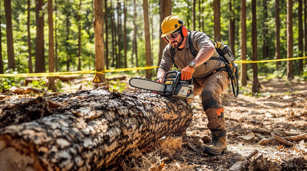 manual tree felling risks