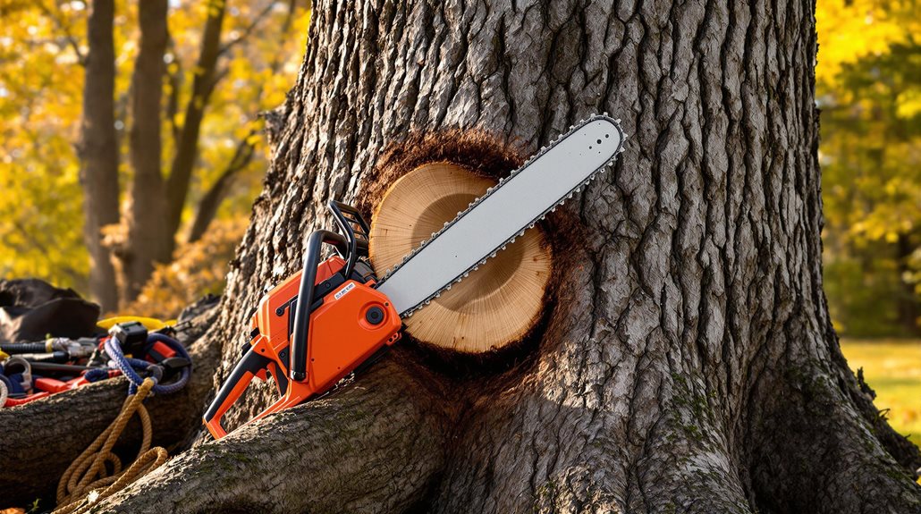 safe tree cutting techniques