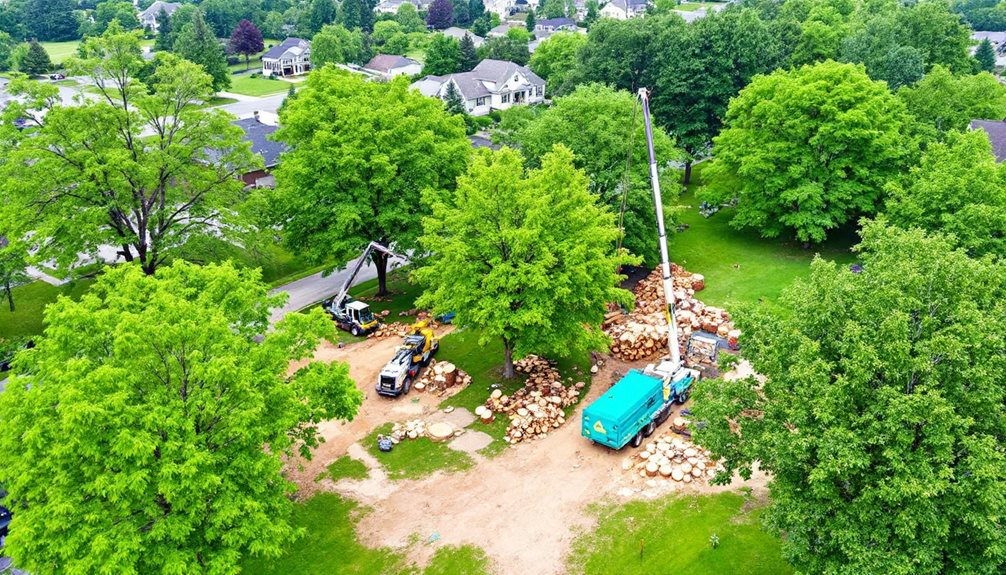 professional tree services offered